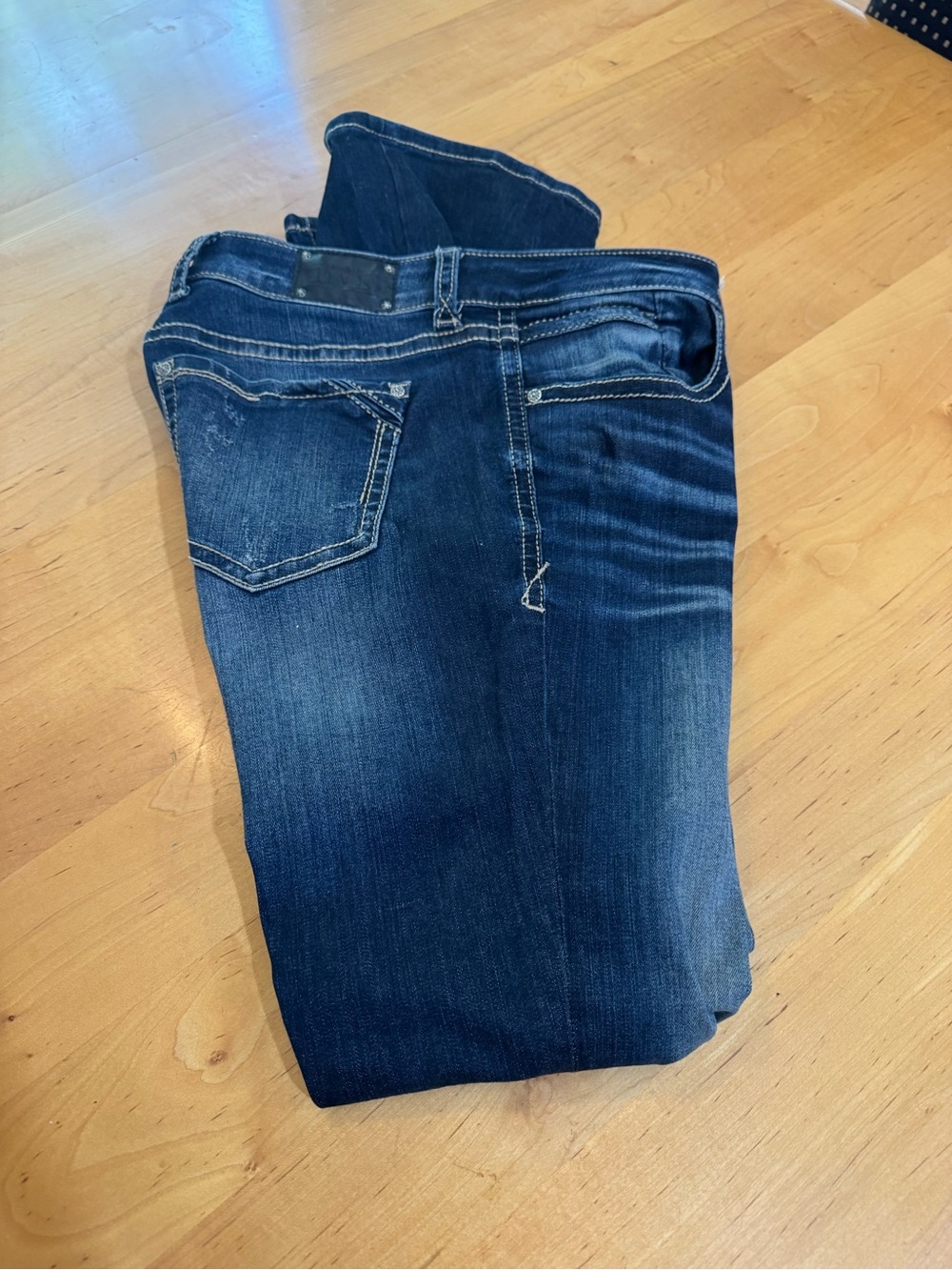 Buckle Black - Fit No 53- Women’s Dark Blue Stretch Denim Bootcut Jeans